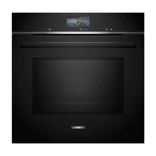 Siemens HM736GAB1, iQ700 Smarter Einbau-Backofen mit Mikrowellenfunktion, 60 x 60 cm, Made in Germany, 800 W, Schwarz, ecoClean & humidClean Selbstreinigung, Air Fry, cookControl, Farb-Touchscreen von Siemens