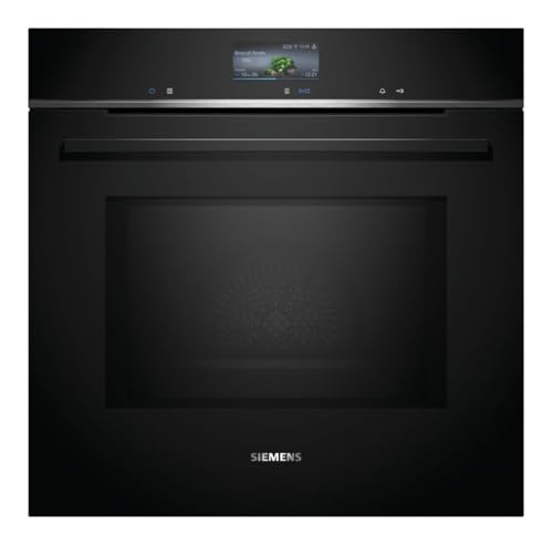 Siemens HM776GKB1, iQ700 Smarter Einbau-Backofen mit Mikrowellenfunktion, 60 x 60 cm, 800 W, Made in Germany, Schwarz, activeClean & humidClean Selbstreinigung, Air Fry, cookControl, Farb-Touchscreen Siemens HM776GKB1, iQ700 Smarter Einbau-Backofen mit Mikrowellenfunktion, 60 x 60 cm, 800 W, Made in Germany, Schwarz, activeClean & humidClean Selbstreinigung, Air Fry, cookControl, Farb-Touchscreen von SIEMENS