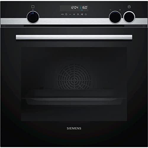 Siemens HR538ABS1 Einbau-Backofen iQ500, Integrierbarer Backofen 60 x 60cm, Schnellaufheizung, coolStart, ecoClean, Dampfunterstützung, cookControl 30, Schwarz Siemens HR538ABS1 Einbau-Backofen iQ500, Integrierbarer Backofen 60 x 60cm, Schnellaufheizung, coolStart, ecoClean, Dampfunterstützung, cookControl 30, Schwarz von SIEMENS