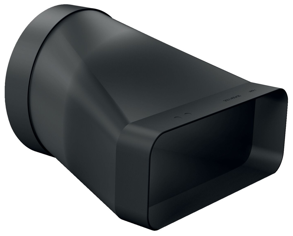 Siemens HZ9VDSI0 Flachkanal 150 mm Adapterrohrstück, schwarz Siemens HZ9VDSI0 Flachkanal 150 mm Adapterrohrstück, schwarz von Siemens