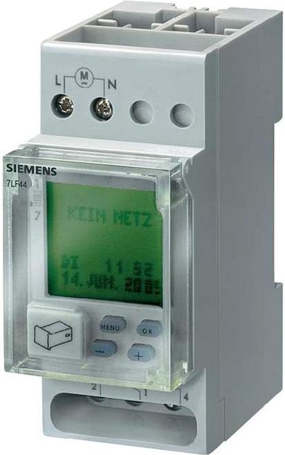 Siemens Hutschienen-Zeitschaltuhr digital 7LF4521-0 230 V/AC 16 A/250 V (7LF4521-0) von Siemens