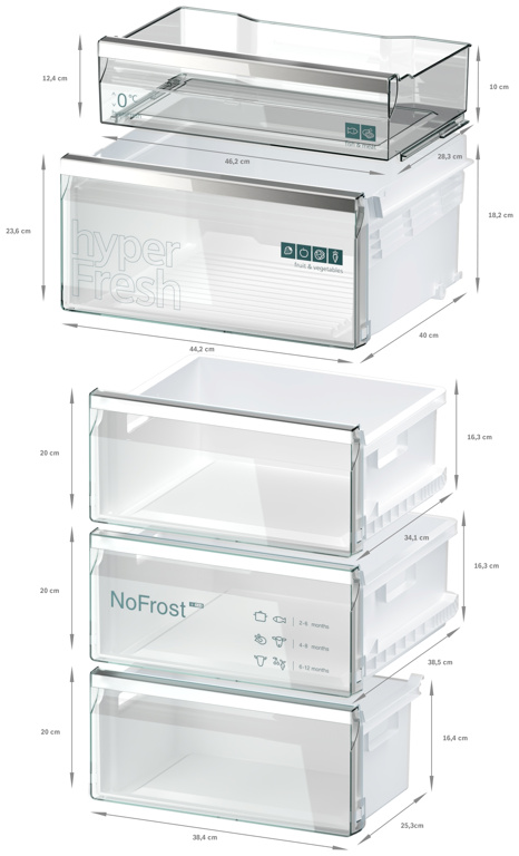 Siemens KG39N4X1F Freistehende Kühl-Gefrier-Kombination mit Gefrierbereich unten Siemens KG39N4X1F Freistehende Kühl-Gefrier-Kombination mit Gefrierbereich unten von Siemens