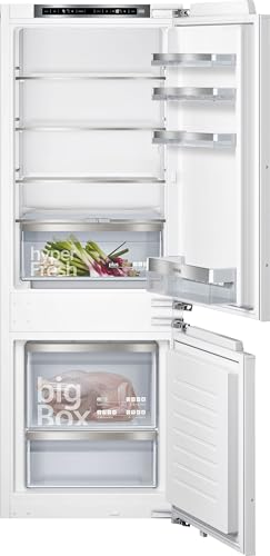 SIEMENS KI77SXFE0, iQ500, Einbau-Kühl-Gefrier-Kombination, 158 x 56 cm Nische, 169 L Kühlen & 62 L Gefrieren, Made in Germany, lowFrost, hyperFresh Plus für 2x längere Frische, Leise, Flachscharnier von SIEMENS
