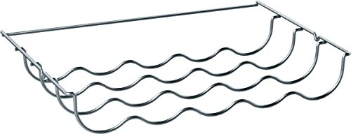 Siemens KS10Z030, Flaschenablage für aufgelistete freistehende Kühlgeräte von Siemens, bis zu 5 Flaschen, 29,05 × 45,81 × 6,87 cm (L × B × H), lebensmittelecht, chrom von SIEMENS