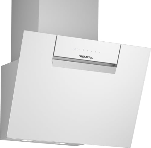 Siemens LC67KFN20, iQ300 Smarte Dunstabzugshaube, 60 cm breit, Wandmontierte Kopffreihaube, Made in Germany, Abluft-Umluft, Besonders leise, Touch- oder Kochfeld-Steuerung, LED-Beleuchtung, Weiß Siemens LC67KFN20, iQ300 Smarte Dunstabzugshaube, 60 cm breit, Wandmontierte Kopffreihaube, Made in Germany, Abluft-Umluft, Besonders leise, Touch- oder Kochfeld-Steuerung, LED-Beleuchtung, Weiß von SIEMENS
