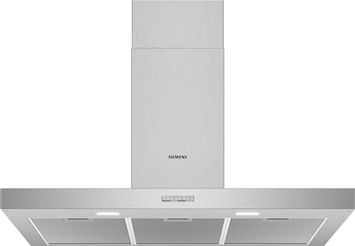 Siemens LC94BBC50 iQ100 Dunstabzugshaube/Wandhaube / 90 cm / Metall-Fettfilter / LED-Beleuchtung / Edelstahl von Siemens