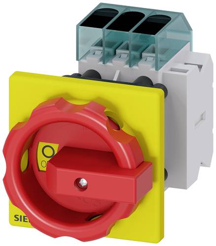 Siemens Lasttrennschalter Rot, Gelb 3polig 16mm² 25A 1 Schließer, 1 Öffner 690 V/AC 3LD31541TK53 von Siemens