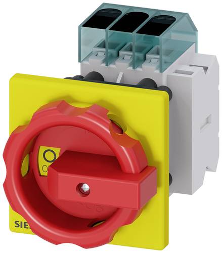 Siemens Lasttrennschalter Rot, Gelb 3polig 16mm² 63A 1 Schließer, 1 Öffner 690 V/AC 3LD34541TK53 von Siemens
