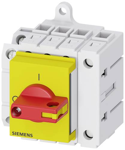 Siemens Lasttrennschalter Rot, Gelb 4polig 16mm² 63A 1 Schließer, 1 Öffner 690 V/AC 3LD34301TL13 von Siemens