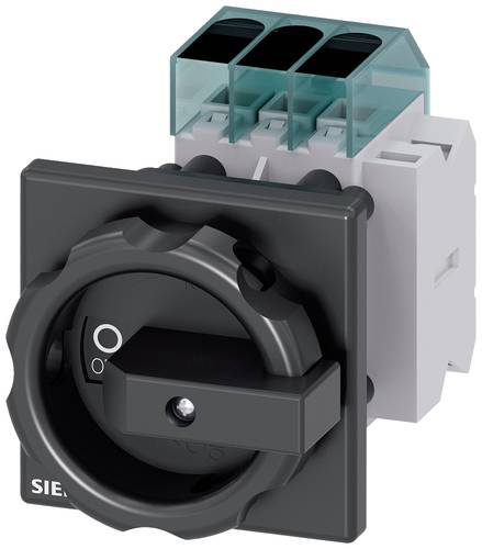 Siemens Lasttrennschalter Schwarz 3polig 16mm² 25A 1 Schließer, 1 Öffner 690 V/AC 3LD31541TK51 von Siemens