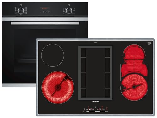 Siemens PQ218KA01Z Set Pyrolyse Backofen HB274ABS0 Edelstahl + Kochfeldabzug Glaskeramik ET845FM11E Siemens PQ218KA01Z Set Pyrolyse Backofen HB274ABS0 Edelstahl + Kochfeldabzug Glaskeramik ET845FM11E von SIEMENS