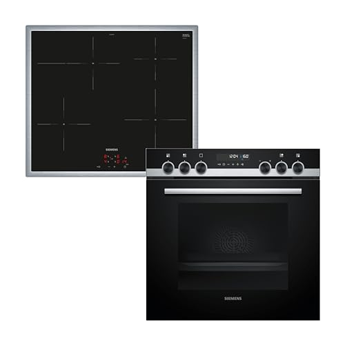 Siemens PQ521IB01 iQ500 Herd-Glaskeramik-Kochfeld-Kombination herdgesteuert, 59,4 cm breit, activeClean - automatische Selbstreinigung, cookControl30 - Automatikprogramme von Siemens