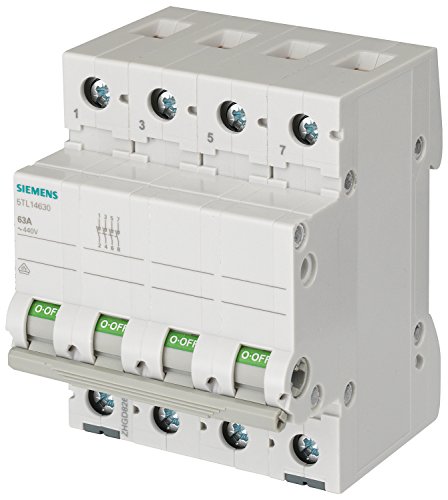 Siemens SENTRON Schalter 70 mm 400 V 3 Module 35 mm2 4-polig 40 A von Siemens