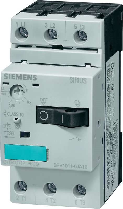 Siemens SIRIUS-Leistungsschalter 3RV1 3RV1011-0FA10 3 Schließer Max. 690 V / 50/60 Hz (3RV1011-0FA10) von Siemens