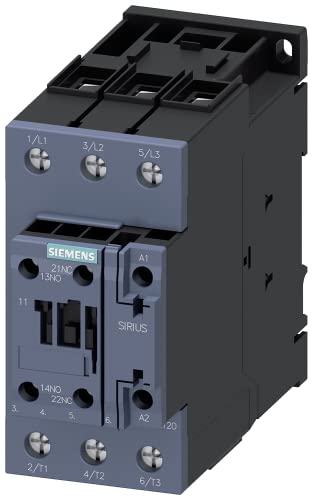 Siemens SIRIUS Schütz 50 A 20 – 33 V 22 kW 1 NA + 1NC Borne Schraube von Siemens