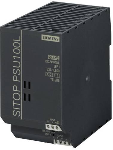 Siemens SITOP PSU100L 24 V/10A Hutschienen-Netzteil (DIN-Rail) 24 V/DC 10A 240W Anzahl Ausgänge:1 x von Siemens