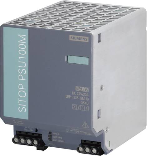 Siemens SITOP PSU100M 24V/20A Hutschienen-Netzteil (DIN-Rail) 24 V/DC 20A 480W Anzahl Ausgänge:1 x von Siemens