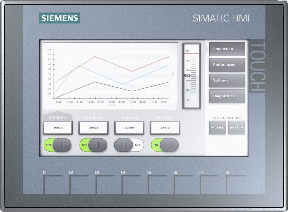 Siemens SPS-Displayerweiterung SIMATIC HMI KTP700 BASIC DP 6AV2123-2GA03-0AX0 24 V/DC (6AV2123-2GA03-0AX0) von Siemens