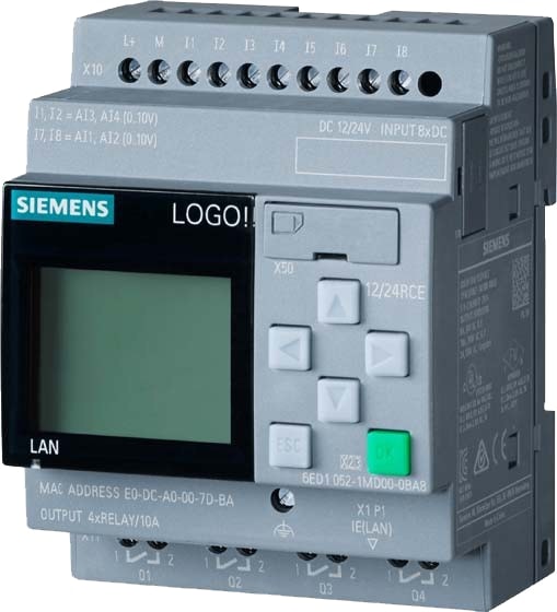 SIEMENS SPS-Steuerungsmodul LOGO! 12/24 RCE, 6ED1052-1MD08-0BA2 von Siemens