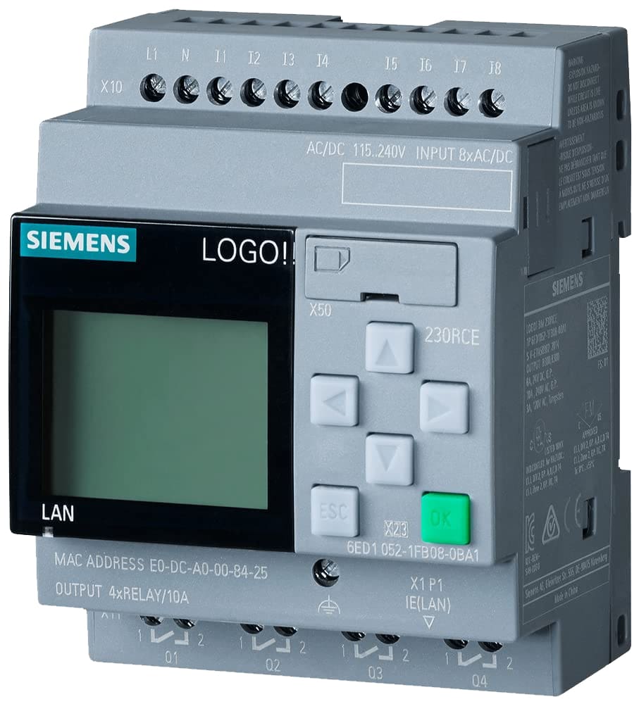 SIEMENS SPS-Steuerungsmodul LOGO! 230 RCE, 6ED1052-1FB08-0BA2 SIEMENS SPS-Steuerungsmodul LOGO! 230 RCE, 6ED1052-1FB08-0BA2 von Siemens