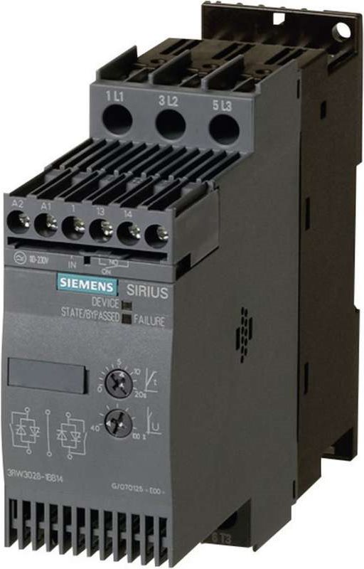 Siemens Sanftstarter Motorleistung bei 400 V 5.5 kW Motorleistung bei 230 V 3 kW 400 V/AC Nennstrom 12.5 A 3RW3017 (3RW3017-1BB14) von Siemens