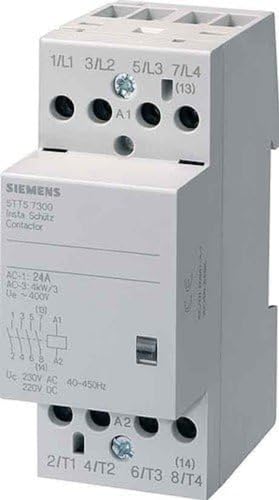 Siemens Stromstoßschalter 5tt5 4 NC 24 V AC/Gleichstrom 2 Module von Siemens
