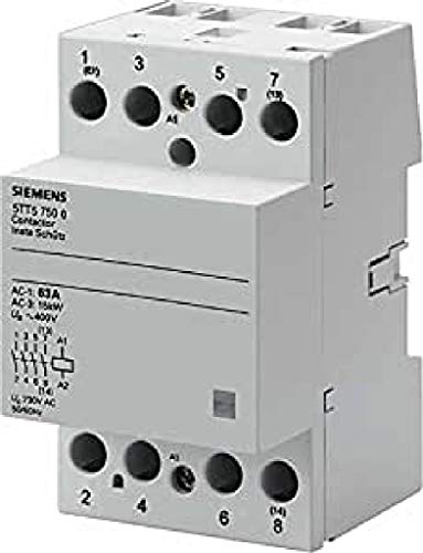 Siemens – Stromstoßschalter 5tt5 4 nicht 24 V AC/DC 63 A Strom Alte von Siemens