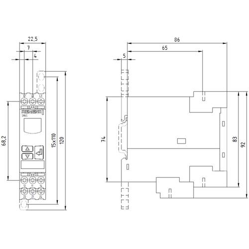 Siemens Überwachungsrelais 160 - 690 V/AC 2 Wechsler 3UG4614-1BR20 1St. von Siemens