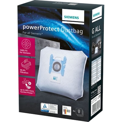 Siemens VZ41FGALL PowerProtect Typ G ALL Staubsaugerbeutel + Filter (4Stk) von Siemens