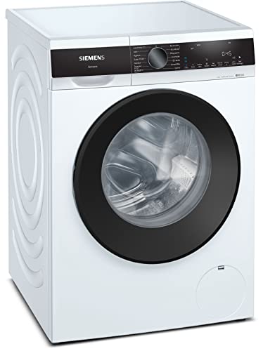 Siemens WG44G2F20 Waschmaschine iQ500, Frontlader mit 8kg Fassungsvermögen, 1400 UpM, speedPack L, i-Dos Dosierautomatik, Antiflecken System, Weiß, 60cm von Siemens