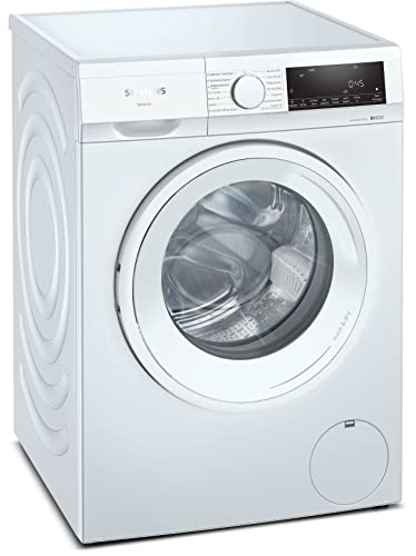 Siemens WN34A141 Waschtrockner iQ300, Frontlader mit 9/5kg Fassungsvermögen, 1400 UpM, autoDry, speedPack L, iQdrive, AquaStop, Weiß, 60cm von Siemens