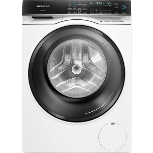 Siemens WN54C2070 iQ700 Smarter Waschtrockner 9 kg Waschen und 6 kg. Trocknen, 1400 UpM, Antiflecken-System, smartFinish – Glättet sämtliche Knitterfalten, aquaStop Weiß von Siemens