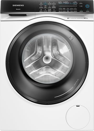 Siemens WN54C2070 iQ700 Smarter Waschtrockner 9 kg Waschen und 6 kg. Trocknen, 1400 UpM, Antiflecken-System, smartFinish – Glättet sämtliche Knitterfalten, aquaStop Weiß von Siemens