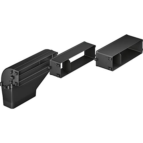 Siemens hz381401 Dunstabzugshaube Abluft Set Zubehör für Herdglocke - Zubehör für Kamin (Dunstabzugshaube Abluft Set, Schwarz, 1,46kg, 590mm, 765mm, 160mm) von SIEMENS
