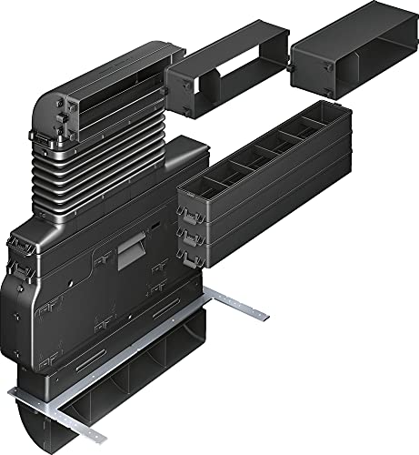 Siemens hz381501 Zubehör für Dunstabzugshaube, Zubehör für Kamin (Dunstabzugshaube, Abluftset, schwarz, 6,9 kg; Maße: 590 mm x 765 mm x 420 mm) von SIEMENS