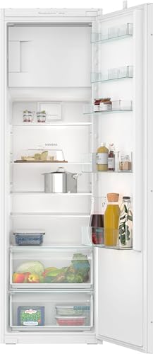 Siemens KI82LNSE0 iQ100, Einbau-Kühlschrank mit Gefrierfach, 177,5 x 56 cm Nische, 246 L Kühlen & 34 L Gefrieren, Made in Germany, schnell Kühlen, freshBox für Obst und Gemüse, Leise, Schleppscharnier Siemens KI82LNSE0 iQ100, Einbau-Kühlschrank mit Gefrierfach, 177,5 x 56 cm Nische, 246 L Kühlen & 34 L Gefrieren, Made in Germany, schnell Kühlen, freshBox für Obst und Gemüse, Leise, Schleppscharnier von SIEMENS