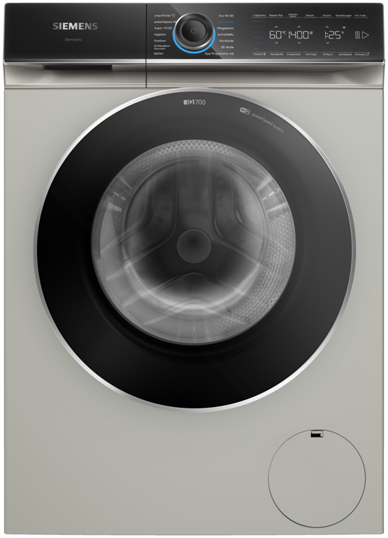 Siemens iQ700 Waschmaschine WG44B20X40, 9 kg, 1400 U/min., Silber-inox Siemens iQ700 Waschmaschine WG44B20X40, 9 kg, 1400 U/min., Silber-inox von Siemens