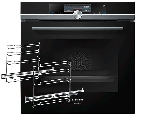 Siemens studioLine HN878G4B0 Pyrolyse Backofen mit Mikrowelle und Dampfunterstützung blackSteel von Siemens