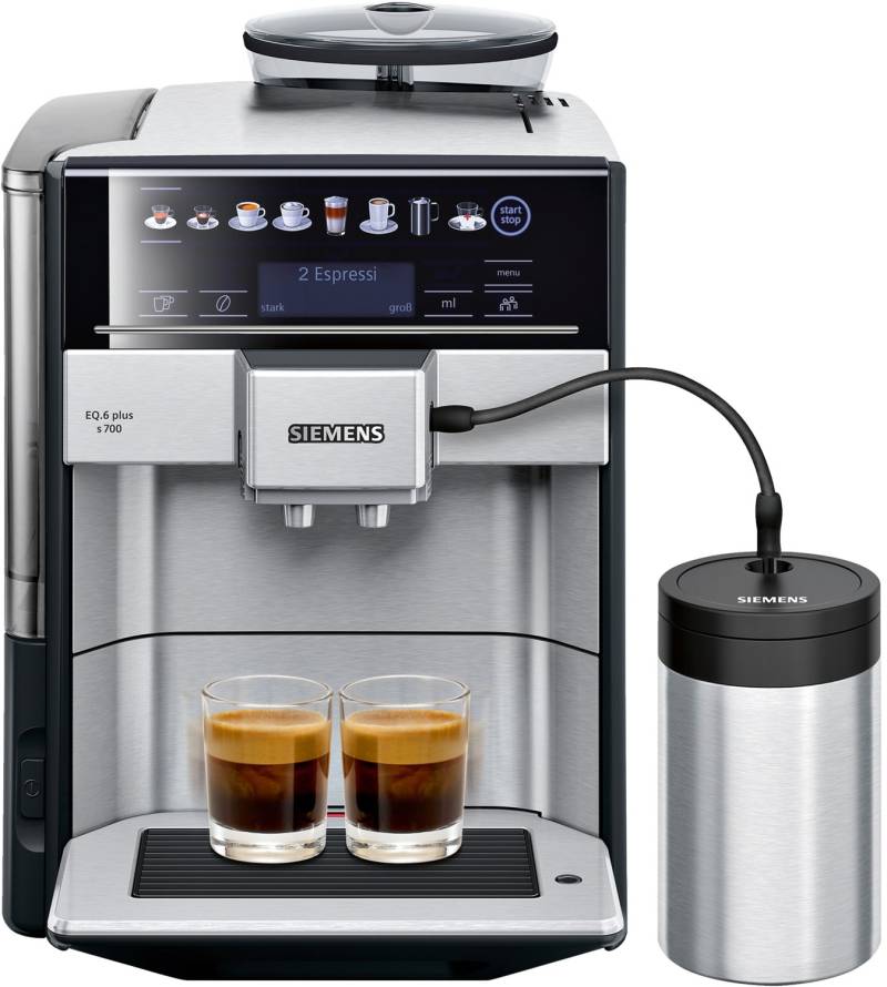 TE657M03DE EQ6 plus s700 Kaffee-Vollautomat edelstahl von Siemens