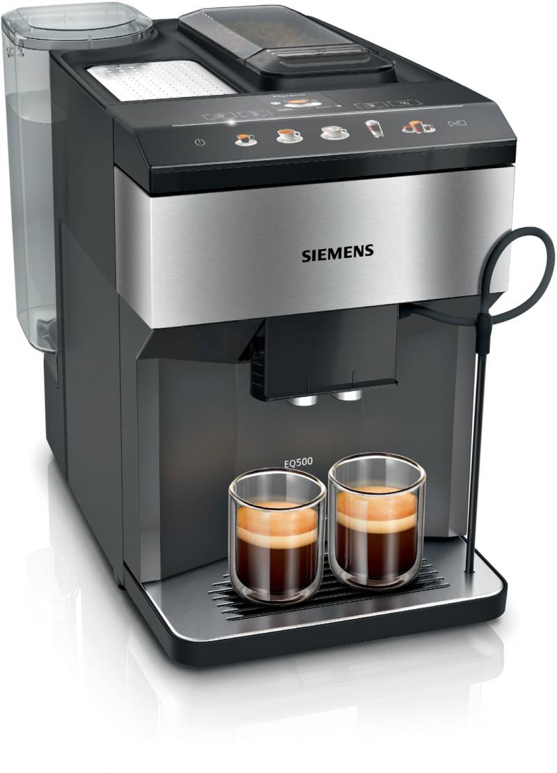 TP517DF3 EQ500 extraKLASSE Kaffee-Vollautomat edelstahl/schwarz von Siemens