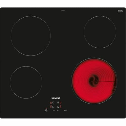 Vitro Tabelle 60cm Siemens - et61rbeb8e - Befehlstyp: am vorderen Design: ohne Rahmen - einfache Zone - Schwarz Vitro Tabelle 60cm Siemens - et61rbeb8e - Befehlstyp: am vorderen Design: ohne Rahmen - einfache Zone - Schwarz von SIEMENS