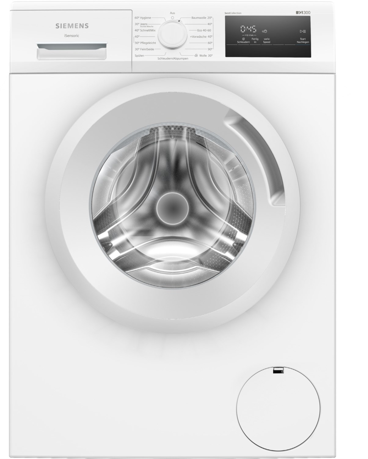WM14N0H3 Stand-Waschmaschine-Frontlader weiß / B von Siemens