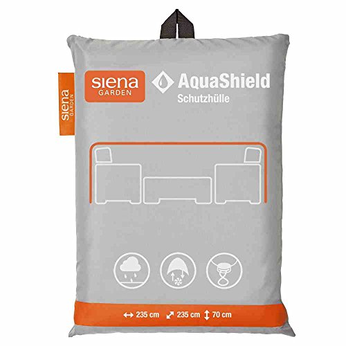 Siena Garden AquaShield Loungeschutzhülle, silber-grau, mit Active Air System, 235x235x70cm von Siena Garden