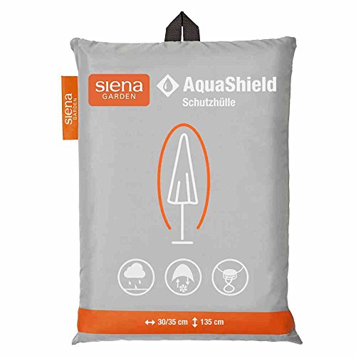 Siena Garden AquaShield Schirmschutzhülle, silber-grau, mit Active Air System, 35x35x135cm von Siena Garden