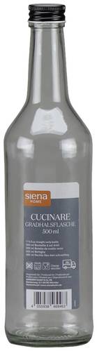 Siena HOME Gradhalsflasche Cucinare 500 ml, 12er von Siena HOME