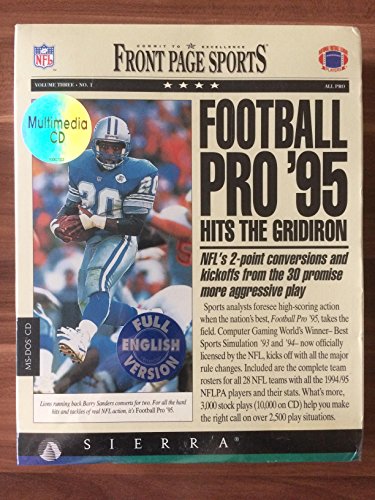 Front PageSports Football PRO'95, Hits the Gridiron, FULL ENGLISH VERSION, CD-VERSION von Sierra
