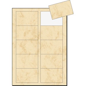 100 SIGEL Visitenkarten DP744 satiniert beige 225 g/qm 100 SIGEL Visitenkarten DP744 satiniert beige 225 g/qm von Sigel