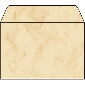 25 SIGEL Motivbriefumschläge Marmor DIN C6 ohne Fenster von Sigel