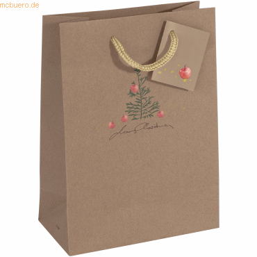 5 x Sigel Geschenktasche Small Kraftkarton Christmas with apples 170x2 5 x Sigel Geschenktasche Small Kraftkarton Christmas with apples 170x2 von Sigel