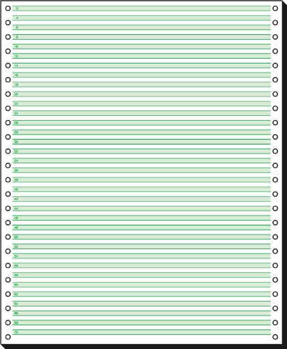 SIGEL 12251 Endlospapier 12 Zoll x 250 mm (A4 hoch), 60 g, 2000 Blatt 1fach, mit Leselinien, Druckerpapier von Sigel